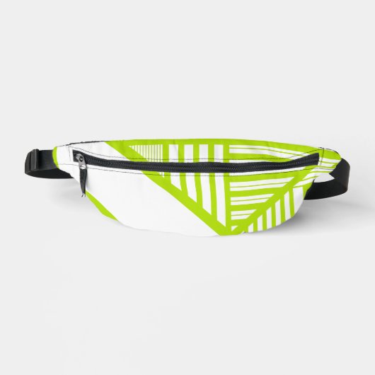 Triangle en Lime Vert et Blanc (Recto)