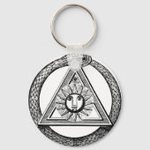Triangle Freemason Snake Sleutelhanger (Voorkant)