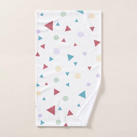 Triangle géométrique chic et persiennes (Serviette à main)