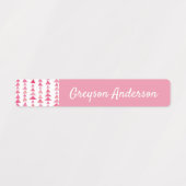 Triangle géométrique multicolore Enfants Étiquette (Design 1)