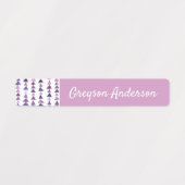 Triangle géométrique multicolore Enfants Étiquette (Design 2)