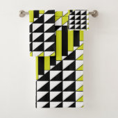 Triangle moderne noir vert Rectangle géométrique (En situation)