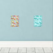 Triangle moderne poster murale art abstrait ensemb (Parquet)