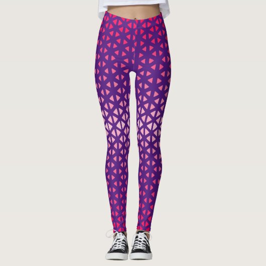 Triangle.Motif.shade.rose.02 Leggings BG violets (Devant)
