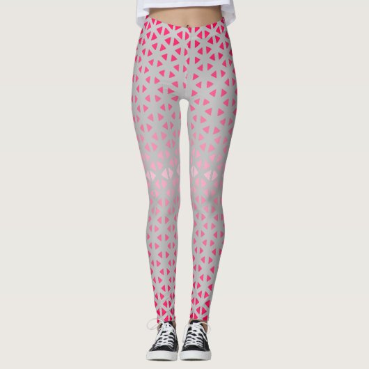 Triangle.Motif.shade.rose.02 Lgrey BG Leggings (Devant)