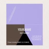 TRIANGLE NOIR Standard, Carte de visite 3,5 pouces (Extérieur déplié)