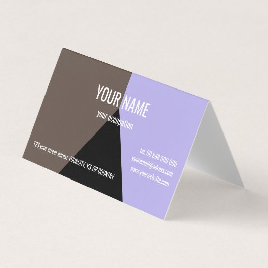 TRIANGLE NOIR Standard, Carte de visite 3,5 pouces (Devant)