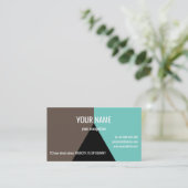 TRIANGLE NOIR Standard, Carte de visite 3,5 pouces (Debout devant)