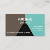 TRIANGLE NOIR Standard, Carte de visite 3,5 pouces (Devant)