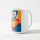 Triangle of Warmth – Colorful Coffee Mugs with Hea (Devant droit)