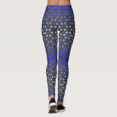 Triangle.Pattern.shade.blue.01 DGrey BG Leggings (Achterkant)