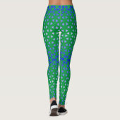 Triangle.Pattern.shade.blue.01 Green BG Leggings (Achterkant)