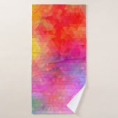 Triangle pattern with color mixing background. abs (Serviette de bain)