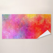 Triangle pattern with color mixing background. abs (Serviette de bain)