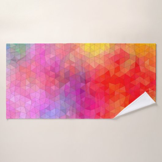 Triangle pattern with color mixing background. abs (Serviette de bain)