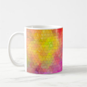Triangle pattern with color mixing background abs koffiemok