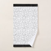 Triangle Répéter Blanc  (Serviette à main)