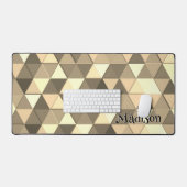 Triangle Sepia géométrie rétro motif Monogramme (Clavier et souris)