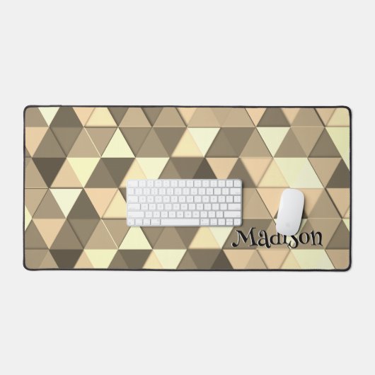 Triangle Sepia géométrie rétro motif Monogramme (Clavier et souris)