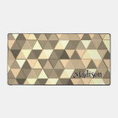 Triangle Sepia géométrie rétro motif Monogramme (Recto)