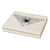 Triangle Shaped Web with big Spider for Halloween Rubberstempel (Stempel)