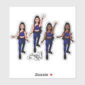 Triangle Spark Blue Navy Sticker (Vel)