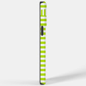 Triangle Stripes - Lime Green en White Case-Mate iPhone Case (Achterkant / Rechts)