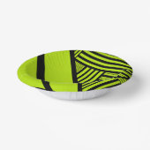 Triangle Stripes - Lime Green Papieren Kommen (Gebogen)