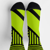 Triangle Stripes - Lime Green Sokken (Top)