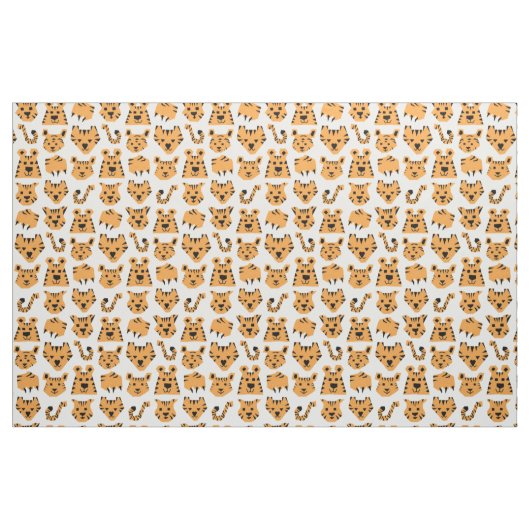 Triangle Tangerine Tiger Stof (Fat Quarter)