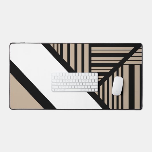 Triangle - Taupe, noir et blanc (Clavier et souris)