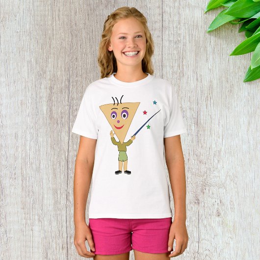 Triangle Tête Caractère Filles T-Shirt