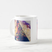 Triangle Tiger Grunge Koffiemok (Voorkant links)