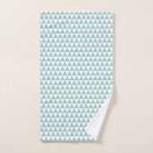 Triangle Vert/Bleu Œuf de Canard (Serviette à main)