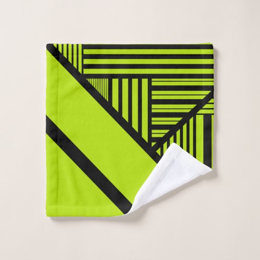 Triangle - Vert chaux (Gant de toilette)