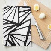 Triangles Abstraits Lino Imprimer Serviettes de cu (Quart Plié)