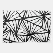 Triangles Abstraits Lino Imprimer Serviettes de cu (Horizontal)