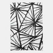 Triangles Abstraits Lino Imprimer Serviettes de cu (Vertical)