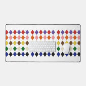 Triangles Arc-en-ciel de Mat de bureau coloré (Clavier et souris)