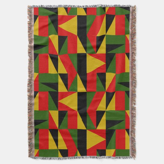 Triangles Black History Deken (Voorkant Verticaal)