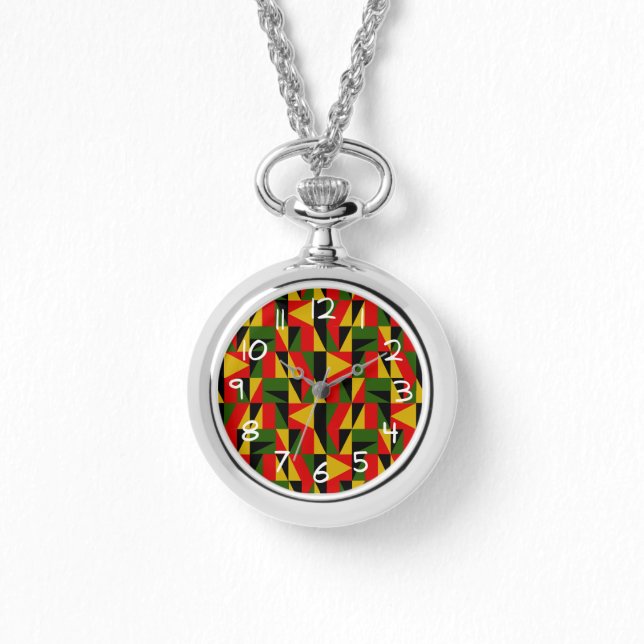 Triangles Black History Horloge (Voorkant)