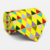 Triangles clairs Cravate jaune (Roulé)