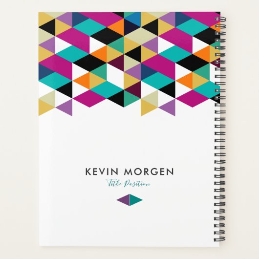 Triangles colorés conception géométrique (Dos)