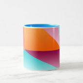 Triangles colorés Mosaïque Mug (Centre)