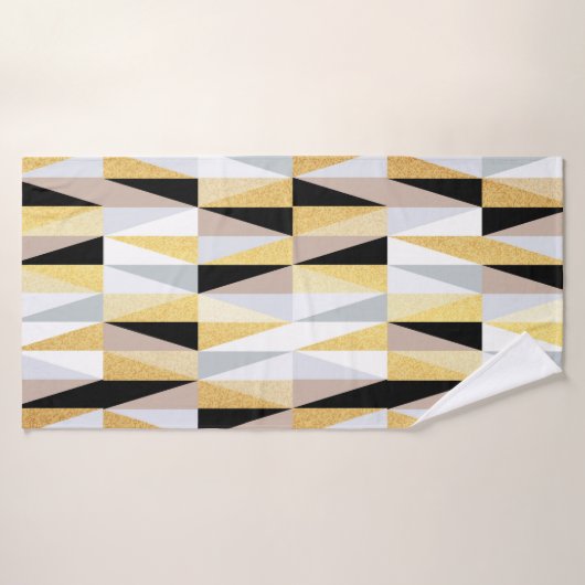 triangles de conception scandinave sans couture mo (Serviette de bain)