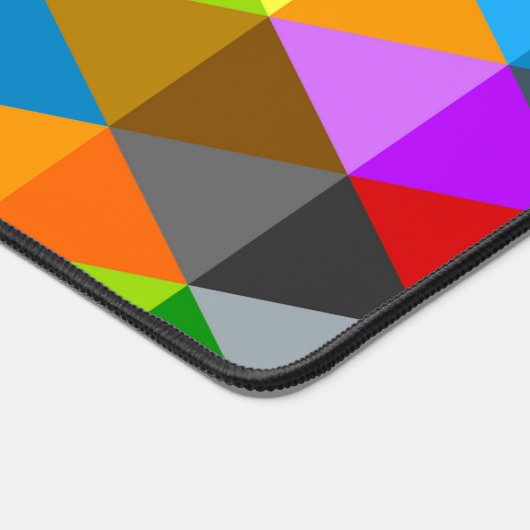 Triangles de couleur rétro clair motif Monogramme (Coin)