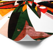 Triangles de couleur sur une affiche de mur modern (Coin)