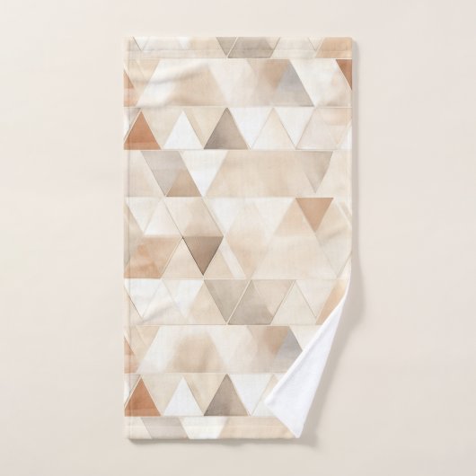 Triangles de crème de plage (Serviette à main)