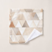 Triangles de crème de plage (Gant de toilette)