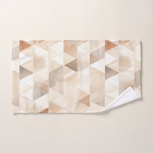 Triangles de crème de plage (Serviette à main)